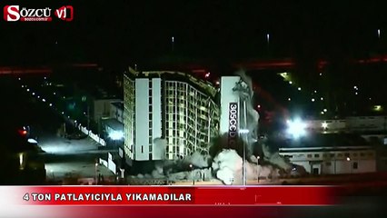 4 Ton patlayıcıyla yıkamadılar