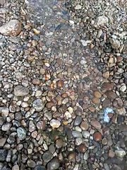 water flowing in stone