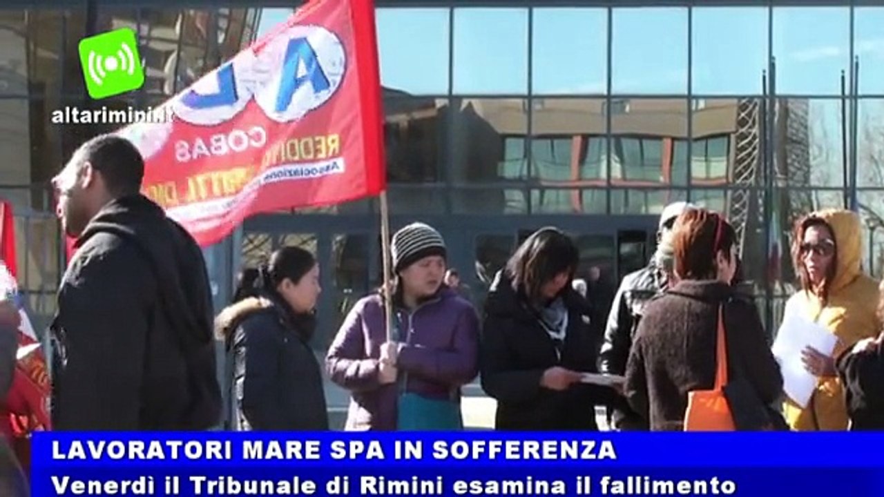 Lavoratori Mare spa in sofferenza, venerdì il Tribunale di Rimini esamina fallimento
