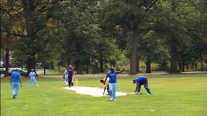 Apurva Nair, the South India fast bowler, Westfield vs TrinJersey T20