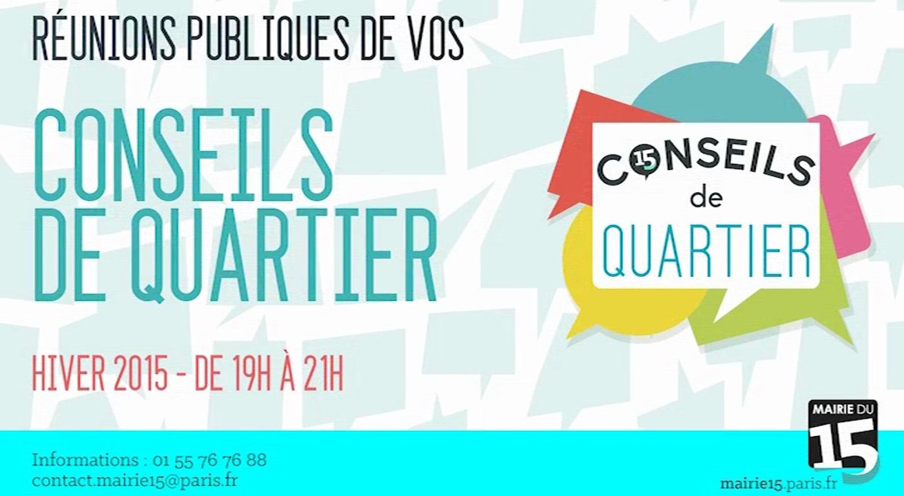 Conseil de Quartier Dupleix Motte-Picquet du Mercredi 4 Février 2015