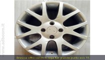 BRESCIA,    CERCHI IN LEGA FIAT GRANDE PUNTO EVO 15 POLLICI SILVER EURO 399