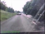 Motorcycle driving too fast : a crash that could have cost his life!