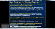 Active Server Pages Step by Step tutorial Difference between user controls and custom controls Lesson 118