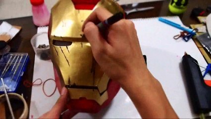 Iron Man Mark 4 Helmet - DIY 4-5 - Paint, Battle Damages & Weathering