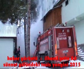 Sünnet gölündeki tesis yangını