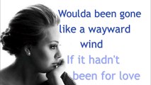 Adele - If It Hadn't Been For Love (lyrics)