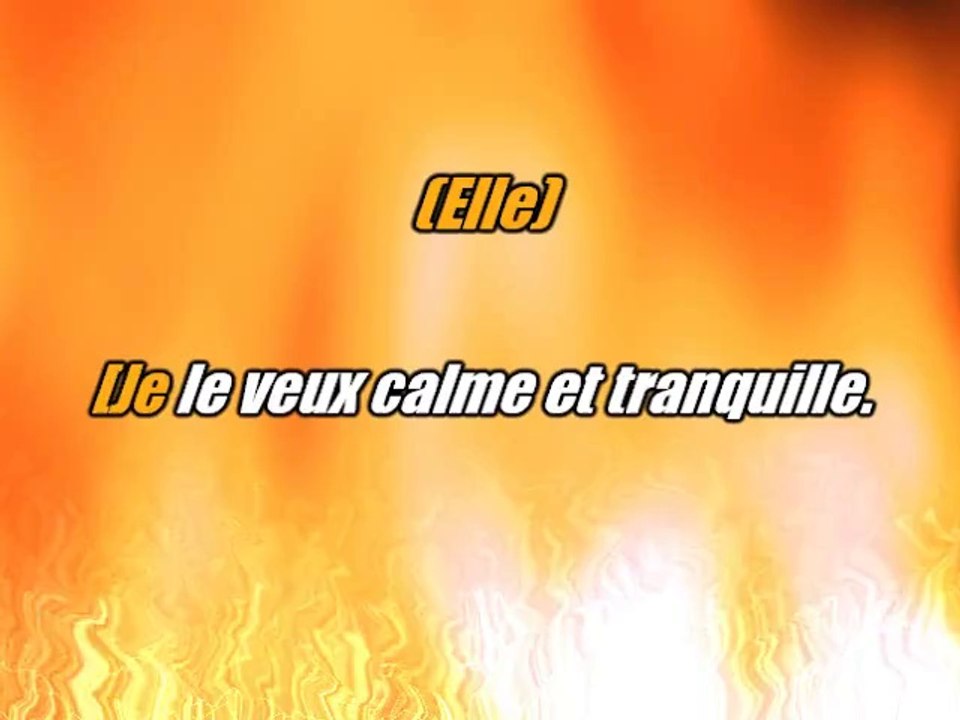 KARAOKE MARC LAVOINE et VERONIQUE SANSON - Une nuit sur son épaule