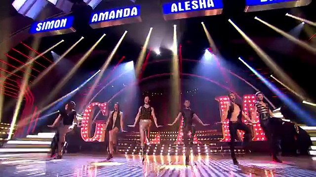 The Glambassadors camp high kicking dance routine Semi Final 5 Britains Got Talent 2013