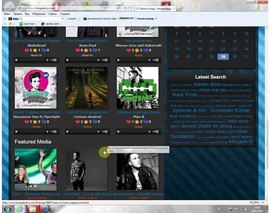 Livingelectro.com saytından mp3 yükləmək