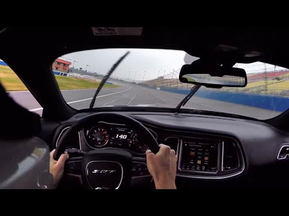 2015 Dodge Challenger SRT Hellcat 6MT at Auto Club Speedway (Sports Car Course) - POV Track Test
