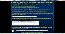 Active Server Pages Step by Step tutorial Caching multiple versions of user control using Vary By Control Lesson 124