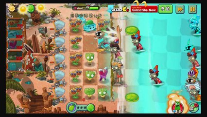 Plants Vs Zombies 2  Surfer Zombies Max Level Winter Melon Lotus Zombies Big Wave Beach Day 12