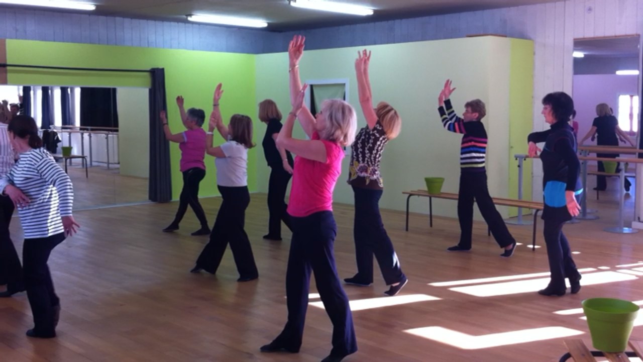 Entraînement des danseuses avant le spectacle