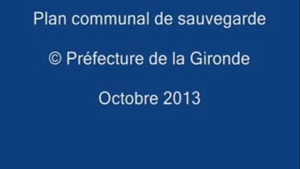 Plan communal de sauvegarde - Préfecture de la Gironde - Octobre 2013