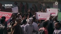 Thousands Of Yemenis Protest The Rebels' Government Takeover