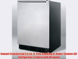 Summit Commercial 5.5 cu. ft. Free standing or Under-Counter All-Refrigerator In Black with