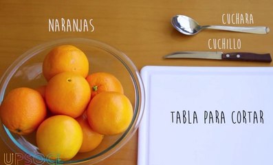 Mira este truco para pelar una naranja y dejarla lista para llevar