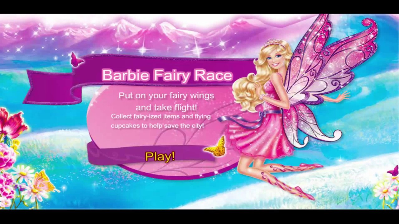 バービープリンセスゲーム - バービーフェアリーレースゲーム __ Barbie Fairy Race (1)