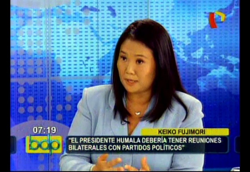 DINI: Keiko Fujimori dice que Gobierno admite reglaje con su cierre
