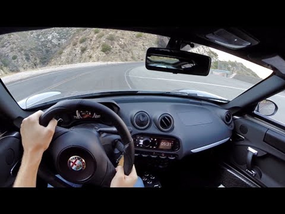 2015 Alfa Romeo 4C - WR TV POV Canyon Drive