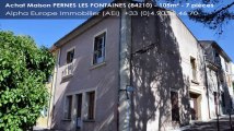 A vendre - maison - PERNES LES FONTAINES (84210) - 7 pièces - 105m²