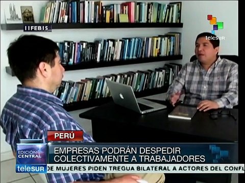 Perú: gob. impulsa proyecto de ley que facilitaría despidos masivos