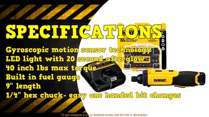 DeWALT 8V Max Gyroscopic Screwdriver DCF682 Review