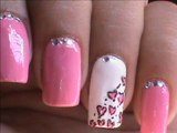 Heart Leopard nail art tutorial