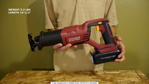 Harbor Freight Chicago Electric 18V Reciprocating Saw Review - video
