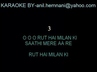 RUT HAI MILAN KI SAATHI KARAOKE WITH FEMALE VOCAL-MELA