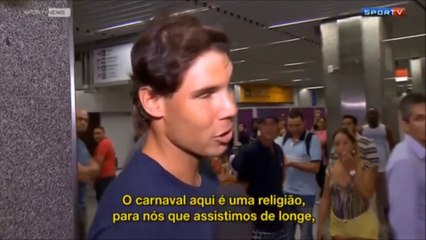 Rafael Nadal arrived in Rio de Janeiro (11/02/2015)