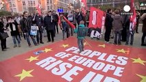 Tausende demonstrieren in Europa gegen Sparpolitik