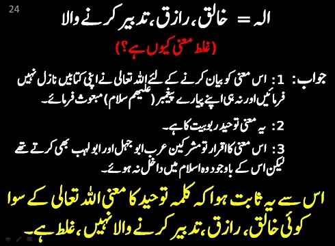 Kalima-e-Tawheed: Kalima-e-Tawheed Ke Mutaliq Baaz Shubhat Ka Izala: Part 5-5