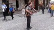 Incredible street performer : Mr Orkester is a talented musician and singer