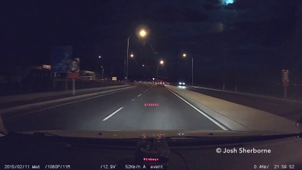 Meteor Caught On Dash Cam in Tauranga New Zealand