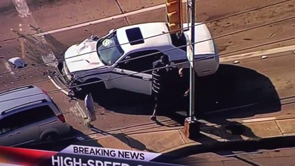 Unexpected and incredible End to Texas Car Chase in Dallas