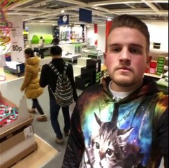 You get Bored in IKEA?  Yu can throw balloons on passerbies!