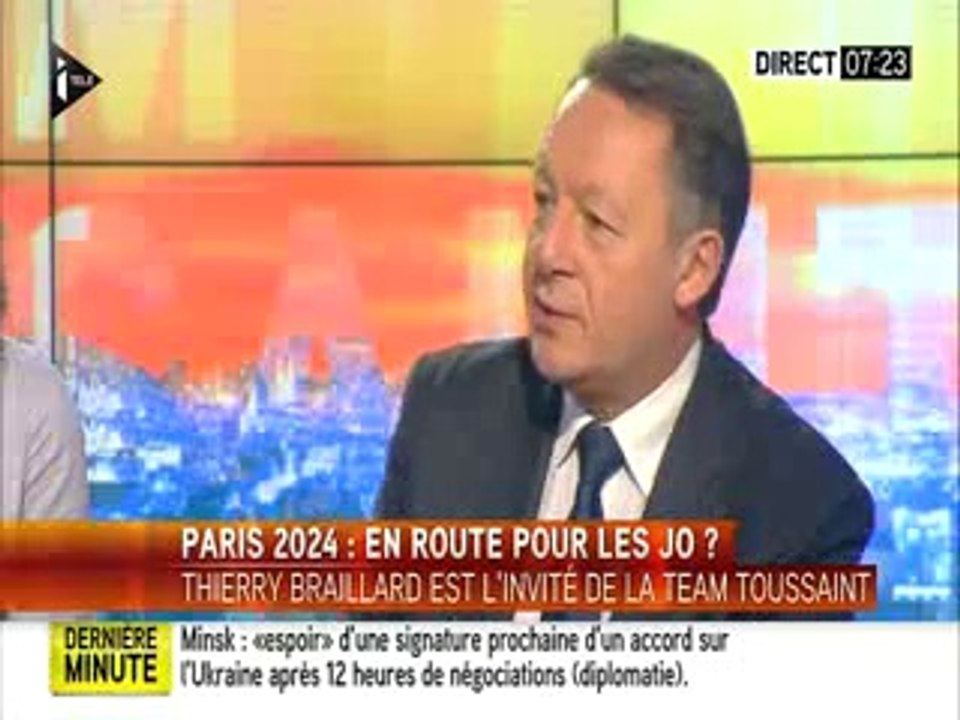Itélé - #Paris2024 | Interview de Thierry BRAILLARD