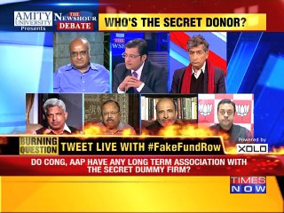 The Newshour Debate: Who's the secret donor? - 1