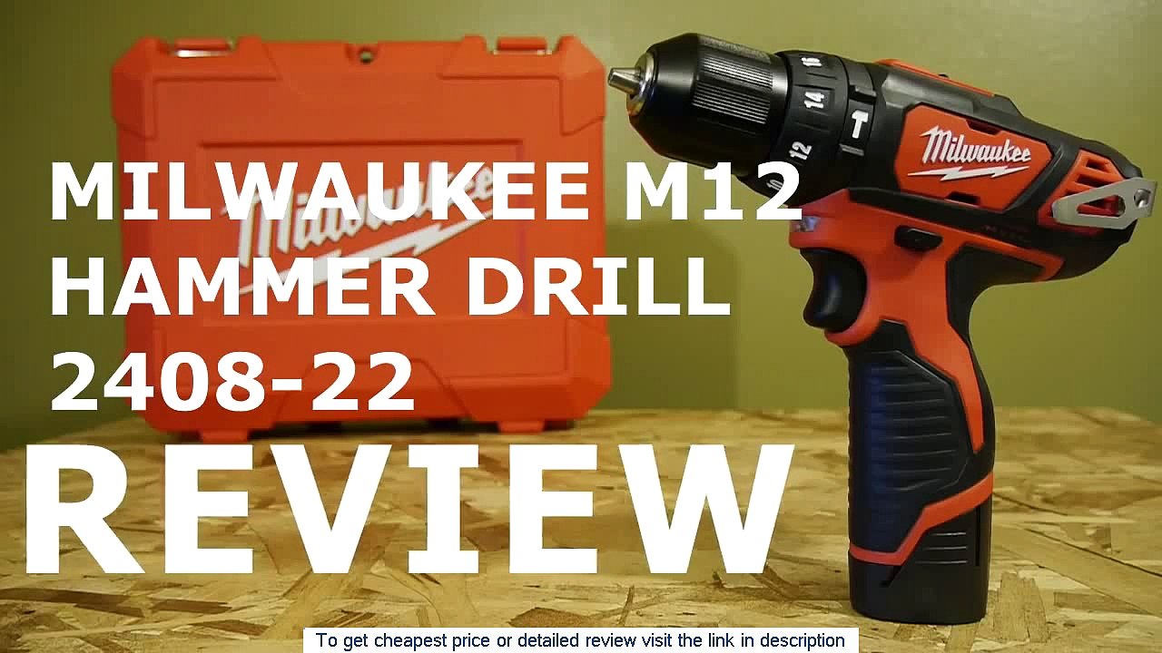 Milwaukee M12 Newer Brushed 3-8- Hammer Drill 2408-22 Review