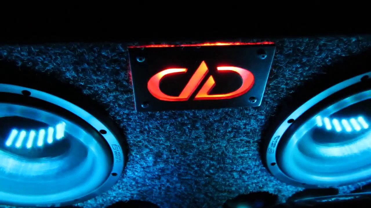 Special Effects RGB Lights DD audio subwoofer bass in car trunk day and night effect