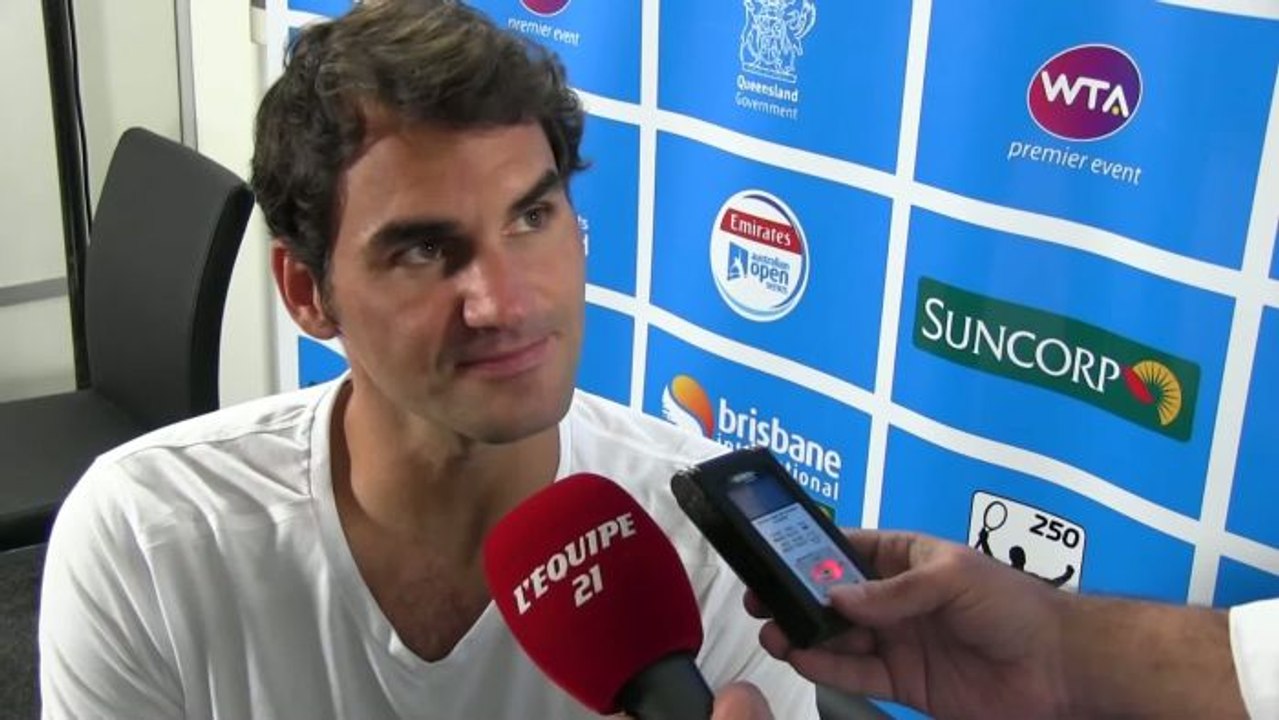 TENNIS - ATP - Brisbane - Federer : «Du boulot de gagner mille matches»