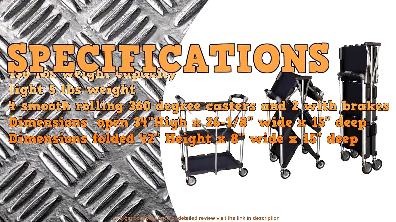 Olympia Tools Pack N Roll Folding Service Cart Model 85-188