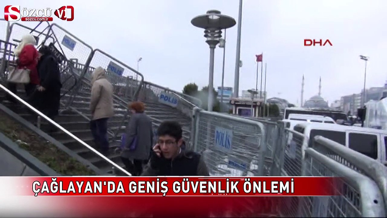 Çağlayan'da geniş güvenlik önlemi