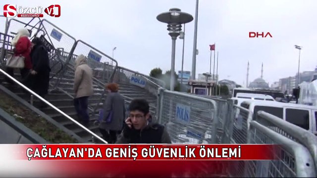 Çağlayan'da geniş güvenlik önlemi