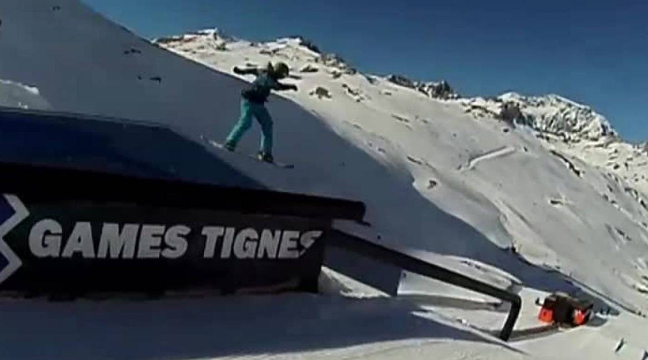 Mathieu Crepel aux X Games de Tignes