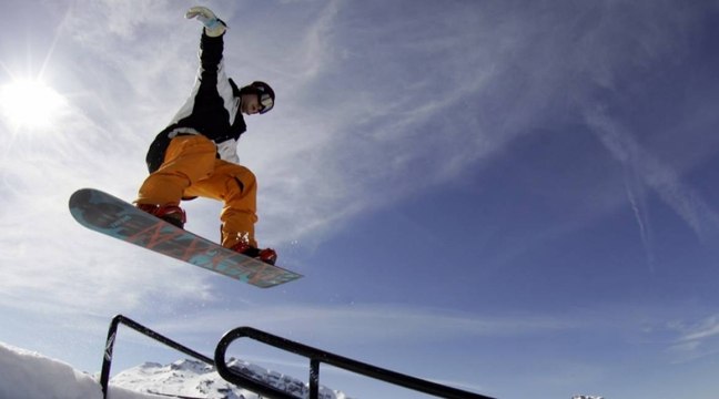 Le Volcom Peanut Butter and Rail Jam à Avoriaz