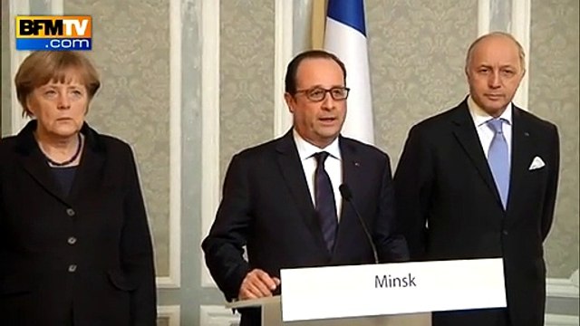 Accord signé en Ukraine entre les dirigeants français, allemand, russe et ukrainien