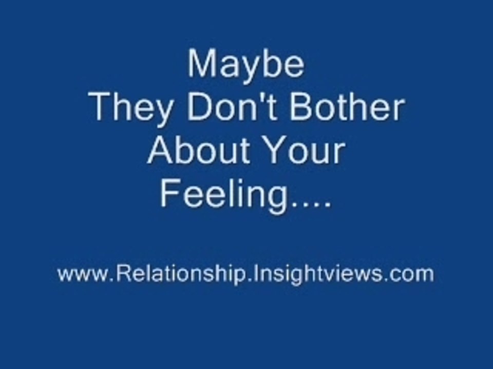 RelationShip With Men